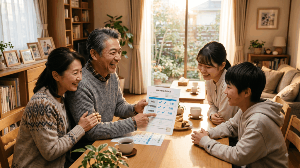 健康診断の数値が改善し、家族に負担をかけない「生涯の安心」が手に入る